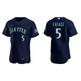 Curt Casali Seattle Mariners Navy Alternate Authentic Jersey