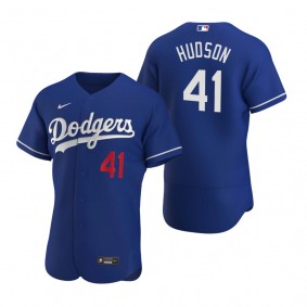 Men's Los Angeles Dodgers Daniel Hudson Royal Authentic Alternate Jersey