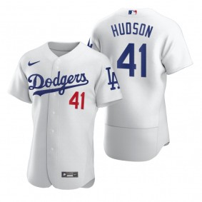 Men's Los Angeles Dodgers Daniel Hudson White Authentic Home Jersey