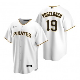 Men's Pittsburgh Pirates Daniel Vogelbach Nike White Replica Home Jersey