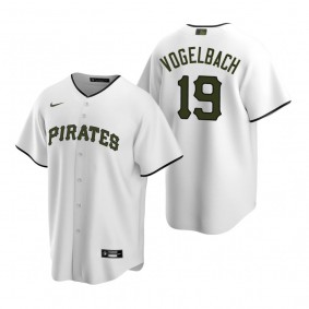 Men's Pittsburgh Pirates Daniel Vogelbach Nike White Replica Jersey