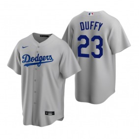 Men's Los Angeles Dodgers Danny Duffy Nike Gray Replica Alternate Jersey