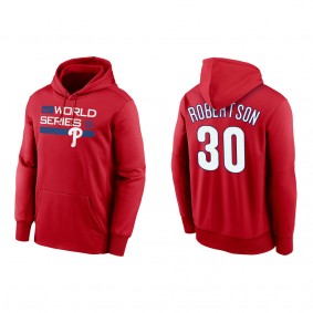 David Robertson Philadelphia Phillies Red 2022 World Series Authentic Collection Dugout Pullover Hoodie