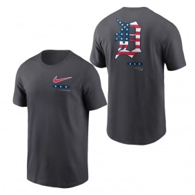 Men's Detroit Tigers Anthracite Americana T-Shirt