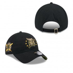 Men's Detroit Tigers Black 2024 Armed Forces Day 9TWENTY Adjustable Hat