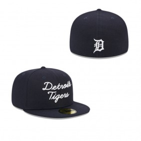 Detroit Tigers Fairway Script 59FIFTY Fitted Hat