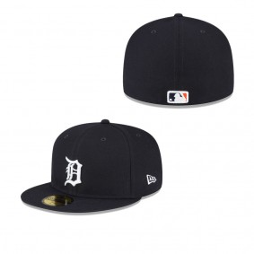Men's Detroit Tigers Navy Authentic Collection Replica 59FIFTY Fitted Hat