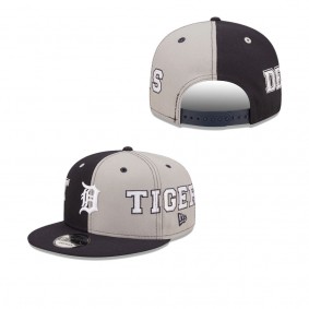 Men's Detroit Tigers Navy Gray Team Split 9FIFTY Snapback Hat
