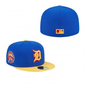 Men's Detroit Tigers Royal Yellow Empire 59FIFTY Fitted Hat