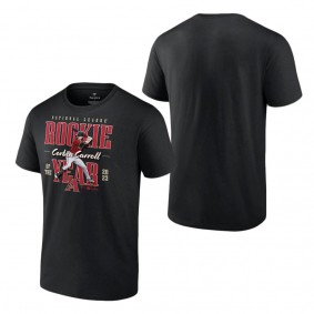 Men's Arizona Diamondbacks Corbin Carroll Fanatics Branded Black 2023 NL Rookie of the Year T-Shirt