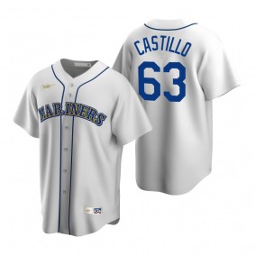 Seattle Mariners Diego Castillo Nike White Cooperstown Collection Home Jersey