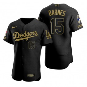 Los Angeles Dodgers Austin Barnes All Black 2021 Salute to Service Jersey