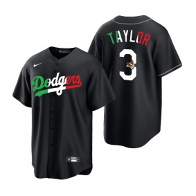 Los Angeles Dodgers Chris Taylor Black Mexican Heritage Night Replica Jersey