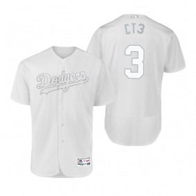 Dodgers Chris Taylor CT3 White 2019 Players' Weekend Authentic Jersey