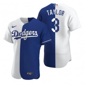 Los Angeles Dodgers Chris Taylor Nike Royal Authentic Color Split Jersey
