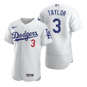 Los Angeles Dodgers Chris Taylor Nike White 2020 Authentic Jersey