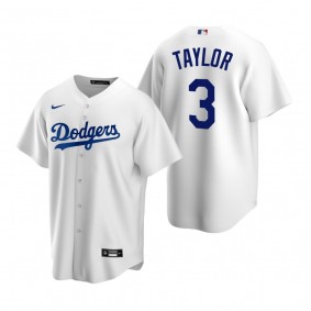 Men's Los Angeles Dodgers Chris Taylor Nike White Replica Home Jersey