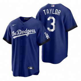 Los Angeles Dodgers Chris Taylor Royal 2021 City Connect Replica Jersey