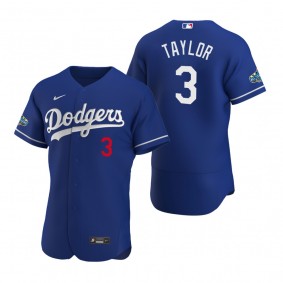 Los Angeles Dodgers Chris Taylor 2020 Alternate Patch Royal Authentic Jersey