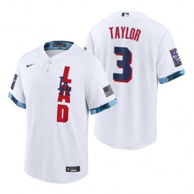 Los Angeles Dodgers Chris Taylor White 2021 MLB All-Star Game Replica Jersey