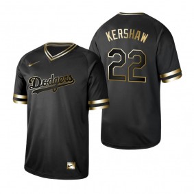 Los Angeles Dodgers Clayton Kershaw Nike Black Golden Jersey