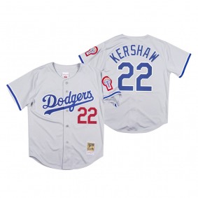 Los Angeles Dodgers Clayton Kershaw Gray 1981 Authentic Jersey