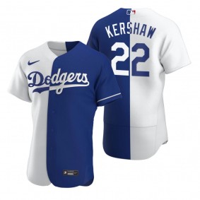 Los Angeles Dodgers Clayton Kershaw Nike Royal Authentic Color Split Jersey