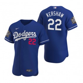 Los Angeles Dodgers Clayton Kershaw Nike Royal 2020 World Series Authentic Jersey