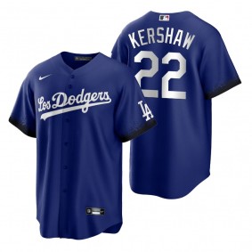 Los Angeles Dodgers Clayton Kershaw Royal 2021 City Connect Replica Jersey