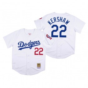 Los Angeles Dodgers Clayton Kershaw White 1981 Authentic Jersey