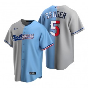 Los Angeles Dodgers Corey Seager Two Tone Split Replica Jersey