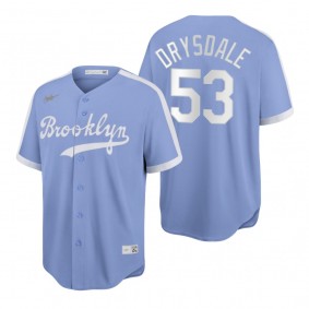 Don Drysdale Brooklyn Dodgers Light Purple Cooperstown Collection Baseball Jersey