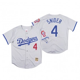 Los Angeles Dodgers Duke Snider Gray 1981 Authentic Jersey
