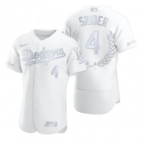 Duke Snider Los Angeles Dodgers White Awards Collection Retirement Jersey