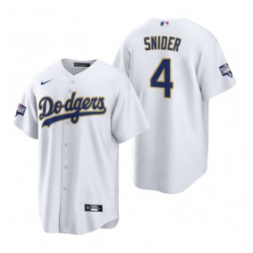 Los Angeles Dodgers Duke Snider White Gold 2021 Gold Program Replica Jersey