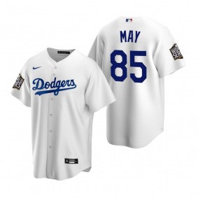 Men's Los Angeles Dodgers Dustin May White 2020 World Series Replica Jersey