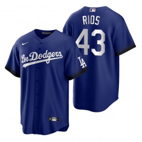 Los Angeles Dodgers Edwin Rios Royal 2021 City Connect Replica Jersey