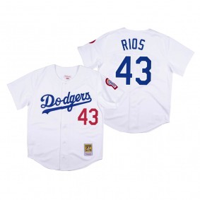 Los Angeles Dodgers Edwin Rios White 1981 Authentic Jersey