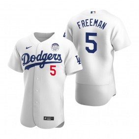 Los Angeles Dodgers Freddie Freeman White 4 ALS Lou Gehrig Day Authentic Jersey