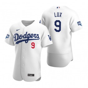 Los Angeles Dodgers Gavin Lux White 2020 World Series Champions Authentic Jersey