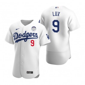 Los Angeles Dodgers Gavin Lux White 4 ALS Lou Gehrig Day Authentic Jersey