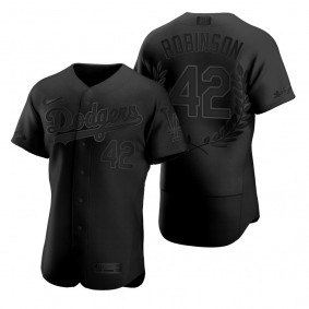 Jackie Robinson Los Angeles Dodgers Black Awards Collection Retirement Jersey