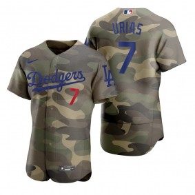 Los Angeles Dodgers Julio Urias Camo Authentic 2021 Armed Forces Day Jersey