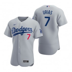 Men's Los Angeles Dodgers Julio Urias Nike Gray Authentic 2020 Alternate Jersey