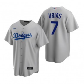 Men's Los Angeles Dodgers Julio Urias Nike Gray Replica Alternate Jersey