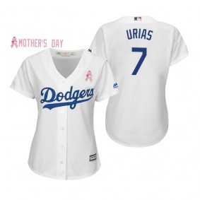 Julio Urias Los Angeles Dodgers White 2019 Mother's Day Jersey