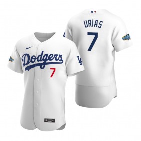 Los Angeles Dodgers Julio Urias 2020 Home Patch White Authentic Jersey