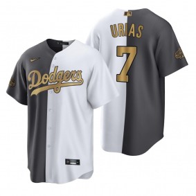 Los Angeles Dodgers Julio Urias White Charcoal 2022 MLB All-Star Game Split Jersey