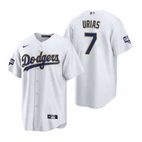 Los Angeles Dodgers Julio Urias White Gold 2021 Gold Program Replica Jersey