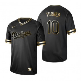 Los Angeles Dodgers Justin Turner Nike Black Golden Jersey